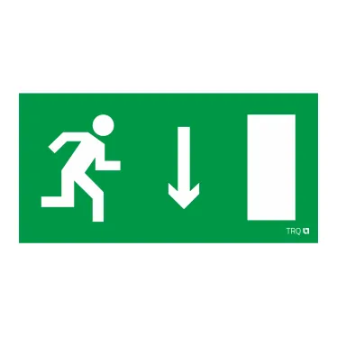 ПЭУ 092 Указатель двери правосторонний (260x117) белый oracal URAN STANDARD | 2502004940 | Световые Технологии