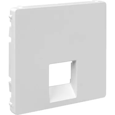 Valena LIFE Лицевая панель для одиночных телефонных/информационных розеток Белая