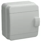 Корпус пластиковый навесной на 6 модулей КМПн-6 IP65 TEKFOR серая непрозрачная дверь