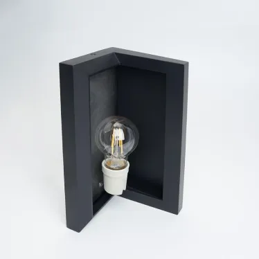 Светильник ДБУ Е27 без лампы IP54 черный