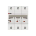Выключатель автоматический трехполюсный 100А D ВА47-125