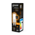 Лампа светодиодная LED 3,5Вт G9 AC220-240В 3000К Glass | 107809103 | Gauss