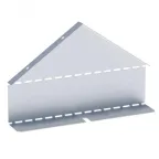 Заглушка крышки двускатной на лоток 80х400мм (0,8мм) HDZ