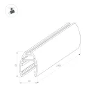 Трек MAG-TRACK-2540-2000 (BK) (arlight, IP20 Металл, 3 года) | 034228 | Arlight