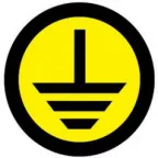 Знак безопасности ''Земля'' (круглый) d-20мм