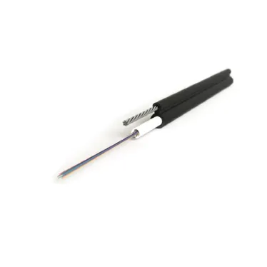 Кабель волоконно-оптический 9/125 (SMF-28 Ultra) одномодовый 4 волокна одномодульный (singleloosetube) со свободными волокнами гелезаполненный сметаллическим тросом (2.2 мм) внешний PE -60°С - +70°С черный