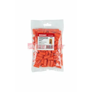 Зажим соединительный изолирующий СИЗ-3, 3,3 мм (1,5-6,0 кв мм) оранжевый, REXANT