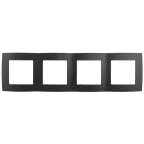 Рамка на 4 поста, Эра12, антрацит, 12-5004-05