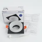 Светильник ИВО-50w G5.3 квадратный черный