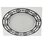 Светильник под лампу Gx53 квадратный,220V,13W,белый/черный KL78 WH/BK