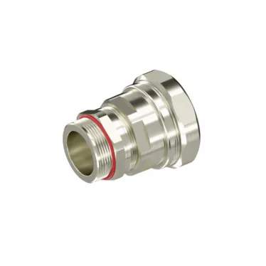Взрывозащищенный кабельный ввод ANP под небронированный кабель в металлорукаве M16х1,5 D5-10мм, Dn12мм. Никелированная латунь. IP66/68