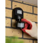 ИК датчик движения наст. 1200Вт 180гр. до 12м IP44 MS-16Cb черный PROxima