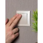 Валенсия лицевая панель выключателя 1-кл. 10А жемчуг