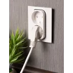 Стокгольм Механизм Розетки 2-местной б/з 10А белый с защ. штор.