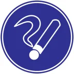 Знак Ф180мм Курить здесь