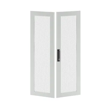 Дверь перфорированная двухстворчатая для IT-CQE 2000X800 RAL7035