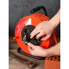 Удлинитель на катушке 'Атлант 2.0' 4 гнезда 50м с заземлением ПВС 3x1.5 16А/3.5кВт IP44 PROxima