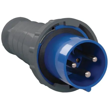Вилка 033 2Р+РЕ 63А 220В IP54