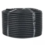 Труба гофр. ПНД Plast с зондом d25мм (50м.) черная PROxima