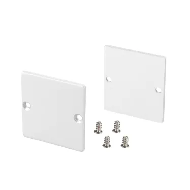 Заглушка SL-LINE-3638-LW WHITE глухая (металл)