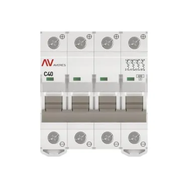 Выключатель автоматический AV-6 DC 4P 40A (C) 6kA AVERES