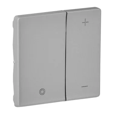 Valena LIFE Лицевая панель для кнопочного светорегулятора Алюминий