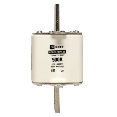 Вставка плавкая ППН-39 630/500А габарит 3