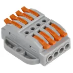 Строительно-монтажная клемма СМК 222-4144P проходная с площадкой (50шт/упак) IEK