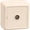ОКТАВА Розетка телевизионная бежевая