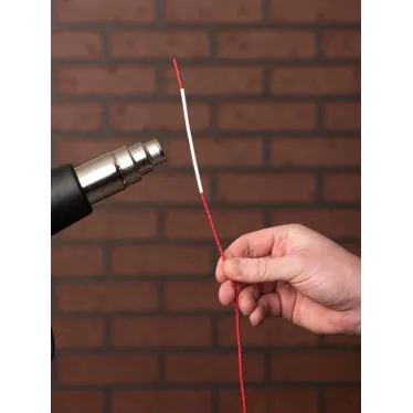 Трубка термоусаживаемая ТУТ нг 2/1 белая в отрезках по 1м PROxima