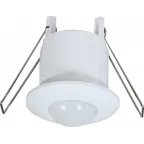 Датчик движения ИК встраиваемый 500w 360 градусов 6м IP20 белый
