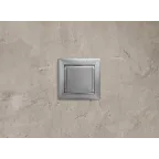 VALENA Розетка с заземлением без шторок с крышкой алюминий