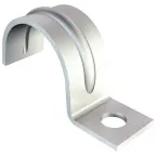 Скоба крепежная металлическая однолапковая 20мм