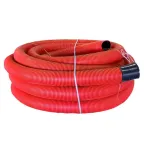 Труба гофрированная двустенная ПНД d 125 с зондом (50 м) красная PROxima