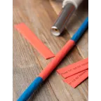 Трубка термоусаживаемая ТУТ нг 12/6 красная в отрезках по 1м PROxima