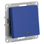 ATLASDESIGN выключатель одноклавишный с подсветкой, сх.1а, 10АХ, механизм, АКВАМАРИН