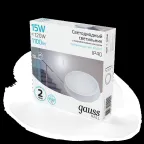 Светильник светодиодный ДБП 15 Вт 1100 лм 4000К AC 220В Белый IP40 круг D155х33мм Пластик ЖКХ с оптико-микроволновым датчиком движения HALL Gauss