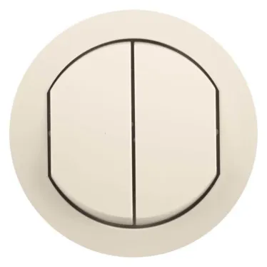 Celiane Лицевая панель для двойных переключателей 2x067001/31 IP44 слоновая кость