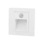 Светильник встраиваемый в стену с датчиком движения IP20 LED 3000 К 1 Вт бел. пластик DENKIRS DK1020-WH