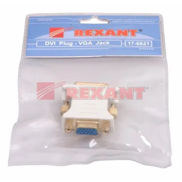 Переходник штекер DVI-I - гнездо VGA,,