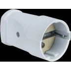 Розетка Navigator 61 366 NCA-SK01-16A-E-WH переносная с заземлением белая