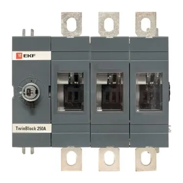 Рубильник 250A 3P без рукоятки управления TwinBlock