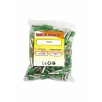 Наконечник штыревой втулочный изолир F-18 мм 6 кв мм (НШВи 6.0-18) зеленый, REXANT