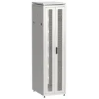 Шкаф напольный сетевой 19' LINEA N 47U 600х800мм передняя распашная перфорированная дверь задняя перфорированная серый