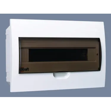 Щит распределительный встраиваемый ЩРВ-П-18 IP41 пластиковый прозрачная дверь