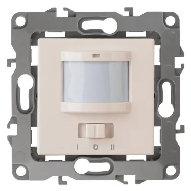 Датчик движения 2-проводной, 180-250В, 200Вт, Эра12, слоновая кость,12-4103-02