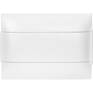 Practibox S Пластиковый щиток Встраиваемый (ЩРв-П) 1X12 Белая дверь