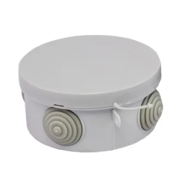 Коробка распаячная с крышкой КМР-040-039 наружная 85х40 АБС серая 4 входа IP54 PROxima