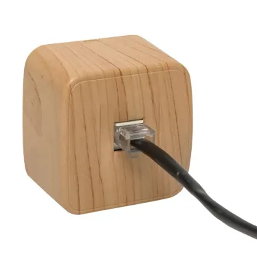 Розетка RJ-45 1-местная ОП Минск 1А 120В светлое дерево