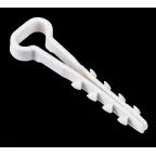 Дюбель-хомут 5х8мм для плоского кабеля нейлон белый (25шт/упак) IEK